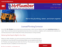 Tablet Screenshot of mrplumbercullman.com